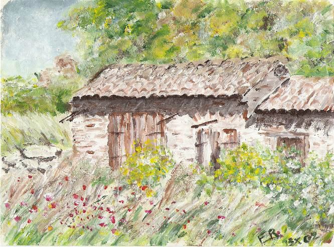 mas de Provence
C'est la première (et seule) peinture que j'ai faite à l'acrylique en Octobre 2002