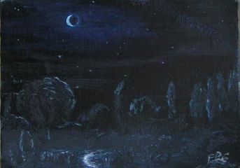 Un des miens tableaux (huile sur toile 22 x 14 cm)