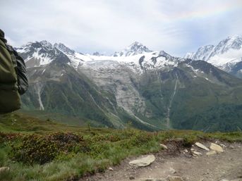 Premier jour de randonnée autour du Mont Blanc, le 11 juin 2011